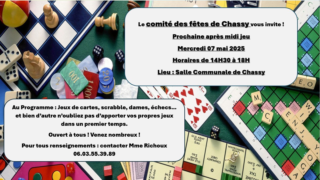 Après midi Jeux de société 