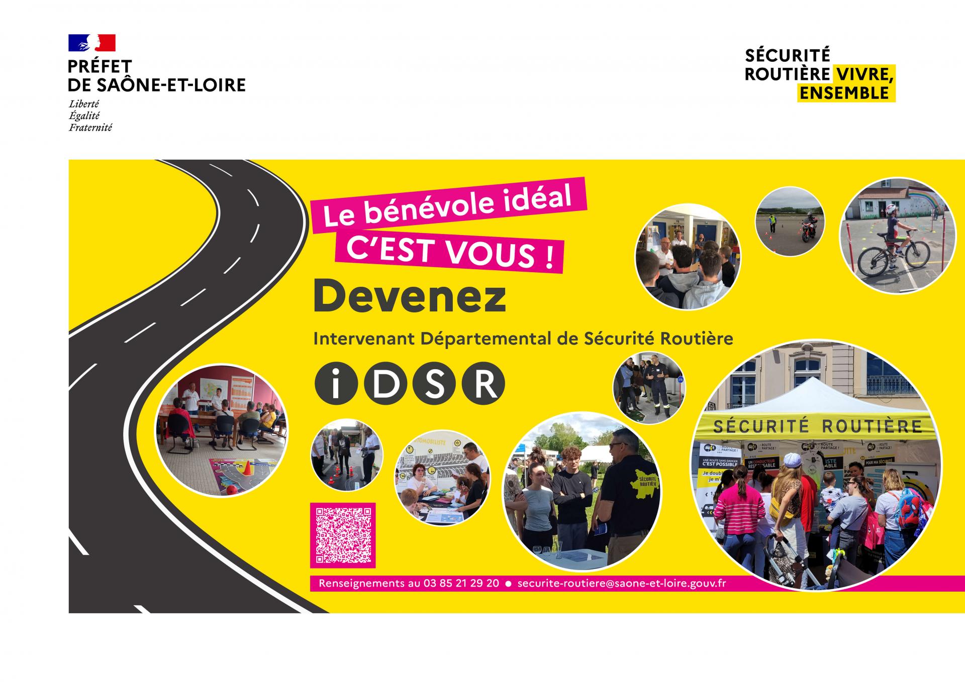 La sécurité routière de Saône-et-Loire recrute des bénévoles !